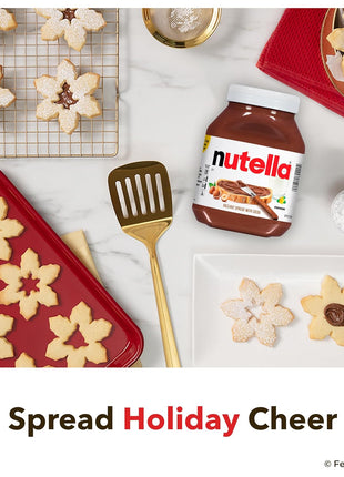 Nutella Hazelnut Spread with Cocoa, Creamy Hazelnut Spread, Breakfast Favorite, 35.3 oz Jar