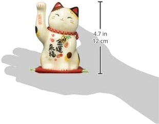 Saie Money Luck Lucky Maneki Cat (With Bell, Medium) 7659