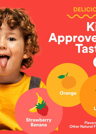 SmartyPants Kids Multivitamin Gummies with Omega 3 DHA/EPA, Vitamins D3, C, B12, B6, A, K, and Zinc, Gluten Free, Clean Label, Three Fruit Flavors, 60 Gummies (30 Day Supply)