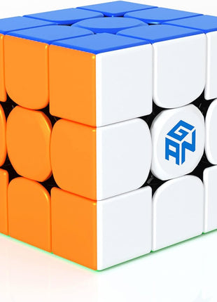 GAN 356 RS, Speed Cube 3x3 Stickerless Puzzle for Kids | Smooth turning, easy control, beginner-friendly performance, hand-eye coordination toys for boys girls adults, non-magnetic