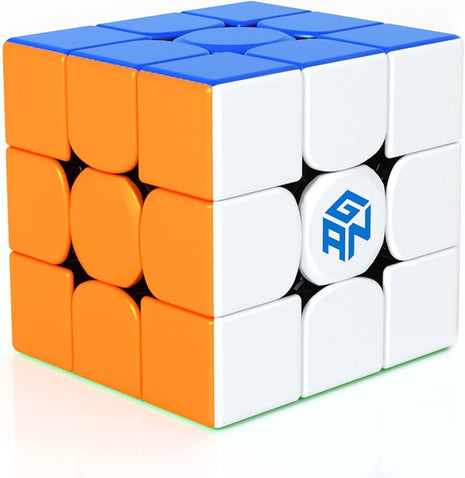 GAN 356 RS, Speed Cube 3x3 Stickerless Puzzle for Kids | Smooth turning, easy control, beginner-friendly performance, hand-eye coordination toys for boys girls adults, non-magnetic