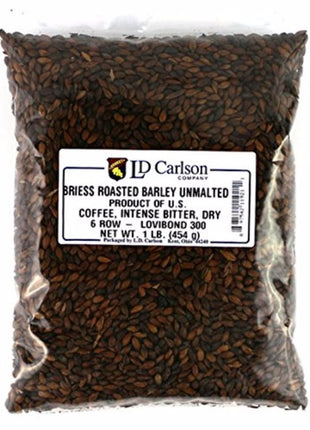 Briess Grain U.S. Brewers Malt for Beer Making & Home Brewing 1 LB (Roasted Barley Unmalted)