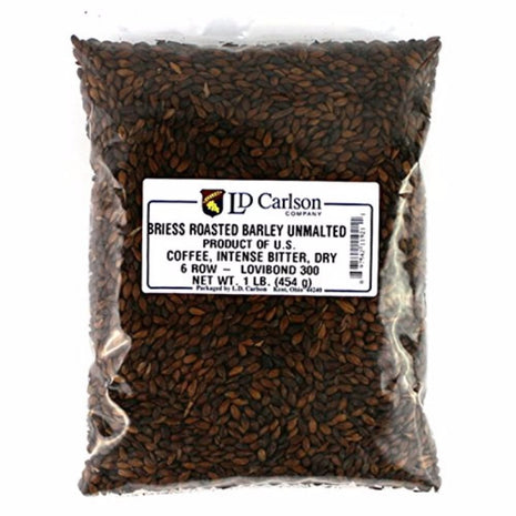 Briess Grain U.S. Brewers Malt for Beer Making & Home Brewing 1 LB (Roasted Barley Unmalted)