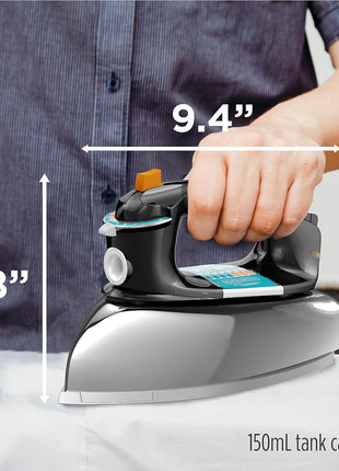 BLACK+DECKER Classic Steam Iron with Aluminum Soleplate