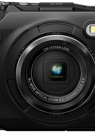 OM SYSTEM Olympus Tough TG-7 Black Underwater Camera, Waterproof, Freeze Proof, High Resolution Bright, 4K Video 44x Macro Shooting (Successor Olympus TG-6)
