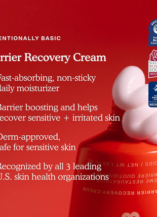 Tower 28 SOS Recovery Face Cream - Hydrating Face Moisturizer with Hyaluronic Acid + Ceramides - Skin Barrier Repair Moisturizer Reduces Redness + Improves Texture - Sensitive Skin Care (1.86 oz)