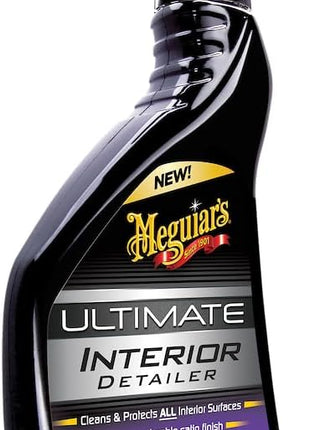 Meguiar's G16216 Ultimate Interior Detailer, Protects Interior Surfaces from Dirt and Grime, Leaves Your Surfaces Protected from UV Rays and Giving It a Lasting Finish, 15.2 Oz Spray Bottle