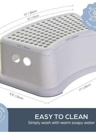 Dreambaby Step Stool for Kids - Non-Slip Base and Contoured Design for Toilet Potty Training and Sink Use