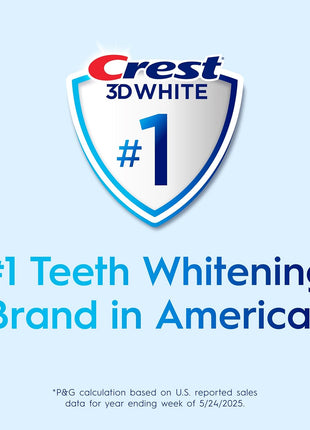 Crest 3D White Advanced, Teeth Whitening Toothpaste for Adults, 3.7 oz, 4 Pack, Cavity Protection Fluoride Toothpaste, Strengthens Enamel, Travel Size Toiletries