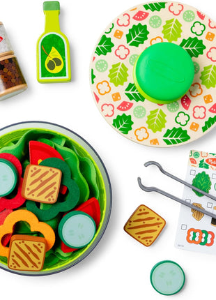 Melissa & Doug Salad Spinner Play Set, Pretend Play Food for Boys and Girls Ages 3+