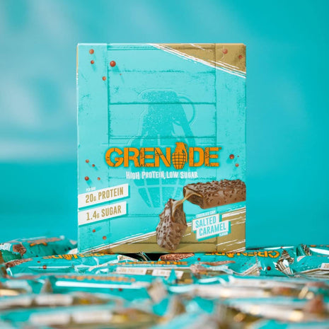 Grenade Low Sugar Protein Bars 12-Pack - Salted Caramel
