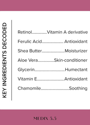 Medix 5.5 Retinol Body Lotion Firming Moisturizer | Crepey Skincare Treatment | Retinol Body Cream | Anti Aging Firming Cream For Women Targets Look Of Crepe Skin, Wrinkles, & Sagging Skin, 15 Fl Oz