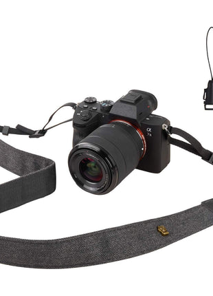 WANBY Camera Strap Black Canvas Neck Shoulder Strap with Quick Release Buckles for DSLR SLR