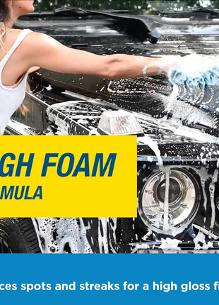 Rain-X 620191 Foaming Car Wash - 100 fl oz. High-Foaming, Concentrated Formula For Greater Cleaning Action, Safely Lifting Dirt, Grime And Residues For An Exceptional Clean
