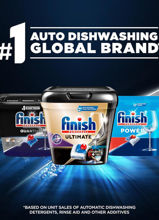 Finish Quantum Dishwasher Pods, No Pre-Rinse Dishwasher Detergent Soap Removes 24HR Dried-On Stain and Grease, Leaving a Virtually Spotless Shine, 82 Count