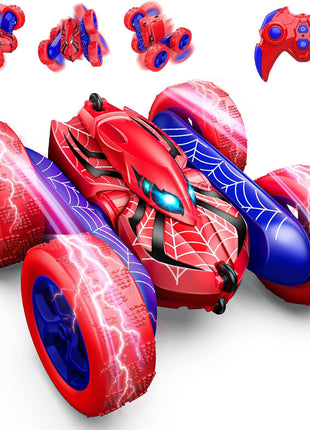 Excitobo Remote Control Car,RC Cars Boys Toys for 3 4 5 6 7 8 9 10 11 12 Year Old Boy Double Sided 360°Flip 4WD Rechargeable Drift RC Race Car Birthday Gifts Easter Basket Stuffers for Kids Age 3-12