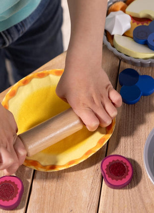 Melissa & Doug Make and Bake Pies Pretend Play Food Set and Wooden Oven with Squishy Dough for Ages 3+ - FSC Certified