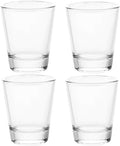 BCnmviku 1.5 oz Shot Glasses Sets with Heavy Base, Clear Shot Glass (4 Pack)
