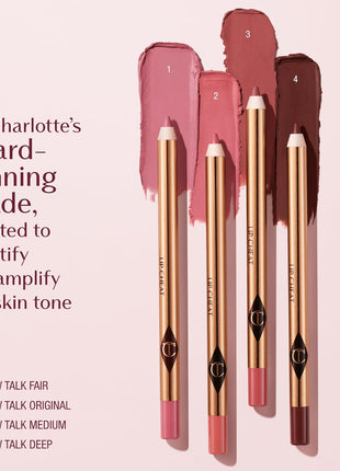 Charlotte Tilbury Lip Cheat Lip Liner Pencil - Gives Lips a Fuller-Looking, Defined Pout - Enriched with Jojoba Oil & Hyaluronic Acid - Waterproof, Smudge-Proof & Transfer-Proof