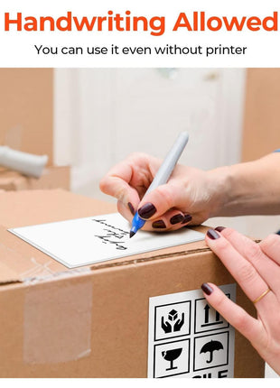 MUNBYN Thermal Direct Shipping Label (Pack of 500 4x6 Per Fanfold Labels) - Commercial Grade