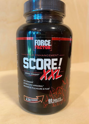 Force Factor Score! XXL Nitric Oxide Booster Supplement for Men | with L-Citrulline, Horny Goat Weed, Black Maca & Tribulus Terrestris, Increase Energy & Blood Flow, 60 Tablets, 2-Pack