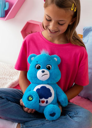 Care Bears 14" Grumpy Bear - Blue Plushie for Ages 4+ – Perfect Stuffed Animal Holiday, Birthday Gift, Super Soft and Cuddly – Good For Girls and Boys, Employees, Collectors