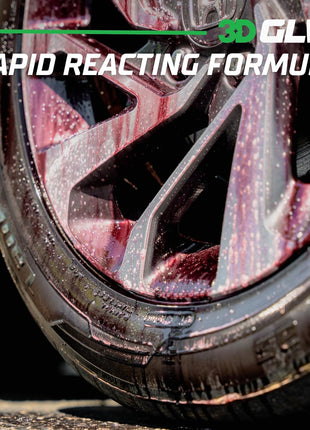 3D GLW Series Iron Remover – Fast Acting Fallout & Brake Dust Cleaner | pH Balanced Wheel & Paint Decontamination | DIY Detailing Spray | Made in USA |64 oz