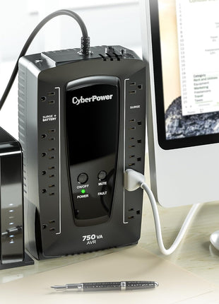 CyberPower AVRG750U AVR UPS System, 750VA/450W, 12 Outlets, Compact