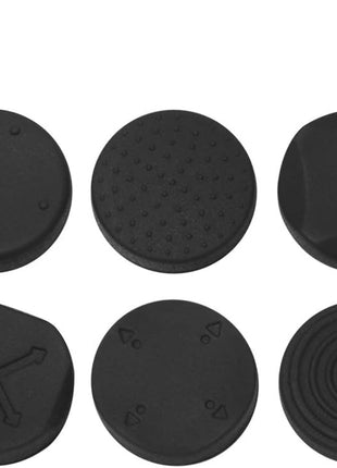 6PC Silicone Thumb Stick Grips Caps Analog Thumbstick Joystick Cap for PS Vita PSV 2000 PSV 1000 (Black)
