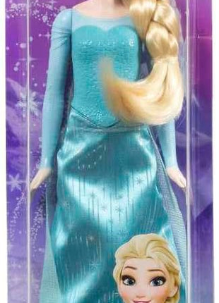 Mattel Disney Frozen Elsa Fashion Doll in Frozen 1 Look | Posable Doll in Signature Blue Dress with Cape, Skirt & Shoes and Braided Hair, Inspired by Disney Frozen