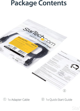 StarTech.com 3 ft USB 3.0 to eSATA Adapter - 6 Gbps USB to HDD/SSD/ODD Converter - Hard Drive to USB Cable (USB3S2ESATA3)
