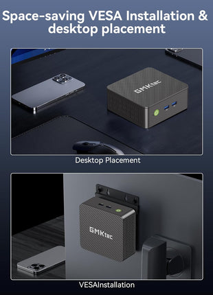GMKtec Mini PC Intel Core i3-10110U Processor 8GB DDR4 256GB SSD | i226-V RJ45 Ethernet Desktop Computer 4K Dual/ 4X USB3.2/ WiFi 6 BT5.2/ Nucbox G3 Pro