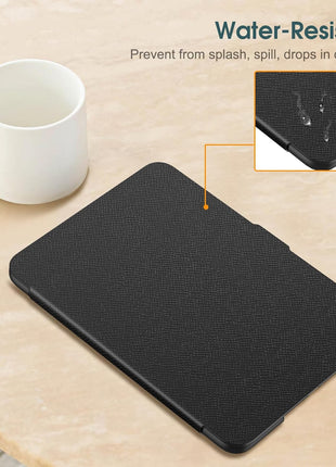 Fintie Case for 7 inch All-New Kindle Paperwhite (12th Generation, 2024) and Kindle Colorsoft - Slim Lightweight Shell PU Leather Protective Cover with Auto Sleep/Wake, Black