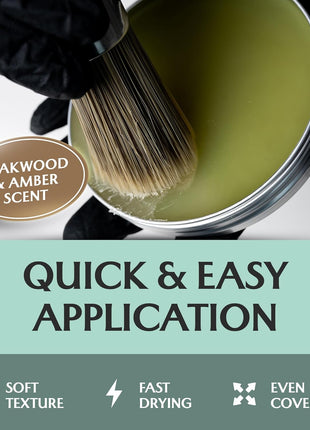 Furniture Salve for Leather - Polisher, Moisturizer, and Restorer for Couches and Furniture - Conditioner for Leather, Wood, and Vinyl - Repair Salve with Brush - 4oz