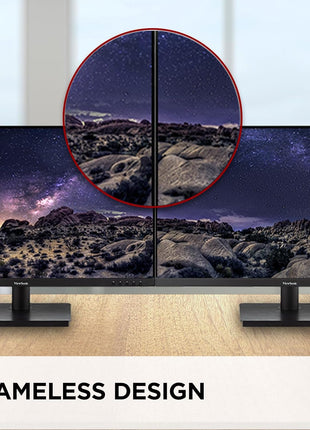 ViewSonic VA3209M 32 Inch IPS Full HD 1080p Monitor with Thin Bezels, 75Hz, Eye Care, HDMI, VGA Inputs for Home and Office