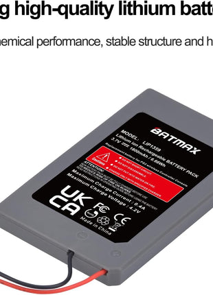 Batmax 2Pc LIP1359 Battery Replacement for Sony PS3 PlayStation 3 Controller Sixaxis Dualshock 3 CECHZC2E CECHZC2U
