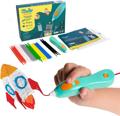3Doodler Start+ Essentials 3D Pen Set for Kids, Easy to Use, Learn from Home Art, Educational STEM Toy for Boys & Girls Ages 6+