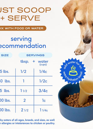 Native Pet Dogs & Cat Broth Bundle | Chicken & Beef Flavored | Dog Food Topper for Picky Eater | Dog Gravy & Bone Broth Powder