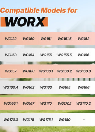15 Pack (WA0010)Replacement Trimmer Line Spool Compatible with Worx Weed Eater, 0.065 inch Trimmer Line Refills for Worx Trimmer,Weed Wacker String Replacement Parts(12 Trimmer Spools,3 Trimmer Caps)