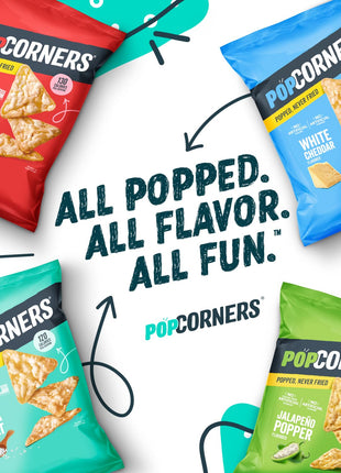 PopCorners Popped Corn Chips, 7 Flavor Variety Snack Pack, 1 oz Bags, (20 Pack), Gluten Free, No Artificial Colors, No Artificial Flavors