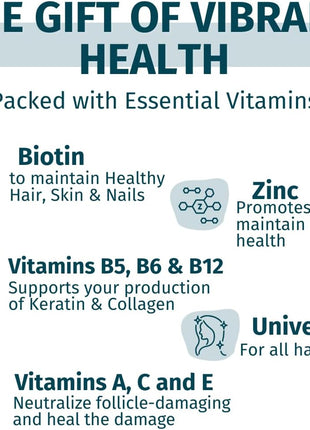 WEEM Hair Skin and Nails Gummies - Supports Healthy Hair - Vegan biotin Vitamins for Women & Men Supports Faster Hair Growth, Stronger Nails, Healthy Skin, Extra Strength (1)