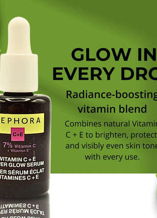 SEPHORA COLLECTION Super Glow Serum with Vitamin C+E 1.01 oz / 30 ml