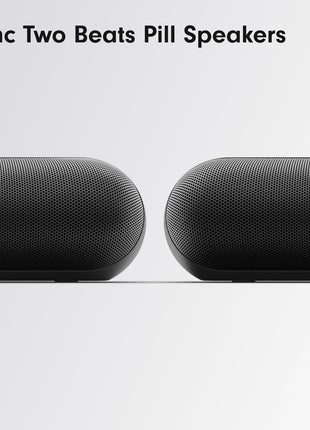 Beats Pill - Portable Bluetooth Speaker - Up to 24H Battery Life, Water Resistant, Bluetooth, Apple & Android Compatible, Seriously Loud Sound for Home, Outdoor and Travel - Matte Black