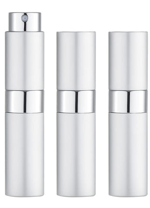 LISAPACK 8ML Atomizer Perfume Spray Bottle for Travel (3 PCS) Empty Cologne Dispenser, Portable Sprayer Travel Essentials for Men and Women (Black)