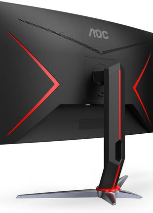 AOC C27G2Z 27 inch Curved Frameless Ultra-Fast Gaming Monitor, FHD 1080p, 0.5ms 240Hz, FreeSync, 2 x HDMI 2.0, 1 x Display Port, Height Adjustable, Xbox PS5 Switch Ready, 3-Year Zero-Bright-Dot