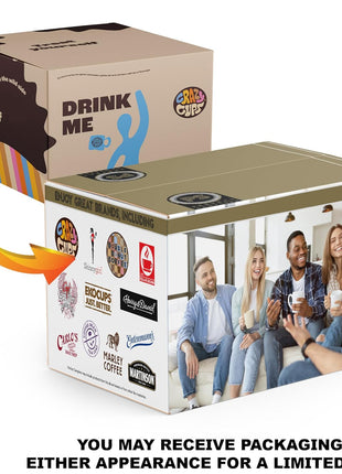 Crazy Cups Flavored Coffee Pods Variety Pack for Keurig K Cups Brewers, Assorted Flavored Coffee Sampler, 40 Count