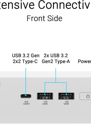 ASUS NUC 15 Pro+ Barebones Mini PC with Intel Series 2 Core Ultra 7 255H, up to 96GB DDR5 RAM, Dual Storage, ThunderboltTM 4, Wi-Fi 7 & Bluetooth 5.4, Toolless Silver Aluminum Chassis, with VESA Mount