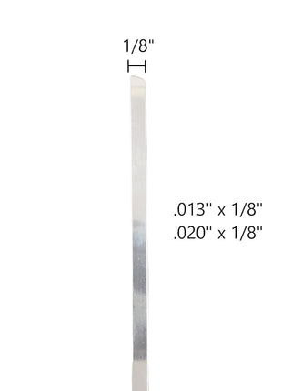 Bezel Strip Wire 925 Sterling Silver (1 Foot, 1/8 inch x 28 Gauge (3.18 x 0.51mm))