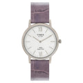 TIMEX Empera Analog Watch for Women with Mother of Pearl Round Dial & Mauve Leather Strap Band Water Resistant Women's Wrist Watches - TWEL12600
