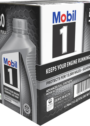 Mobil 1 Advanced Full Synthetic Motor Oil 10W-30, 6-pack of 1 quarts